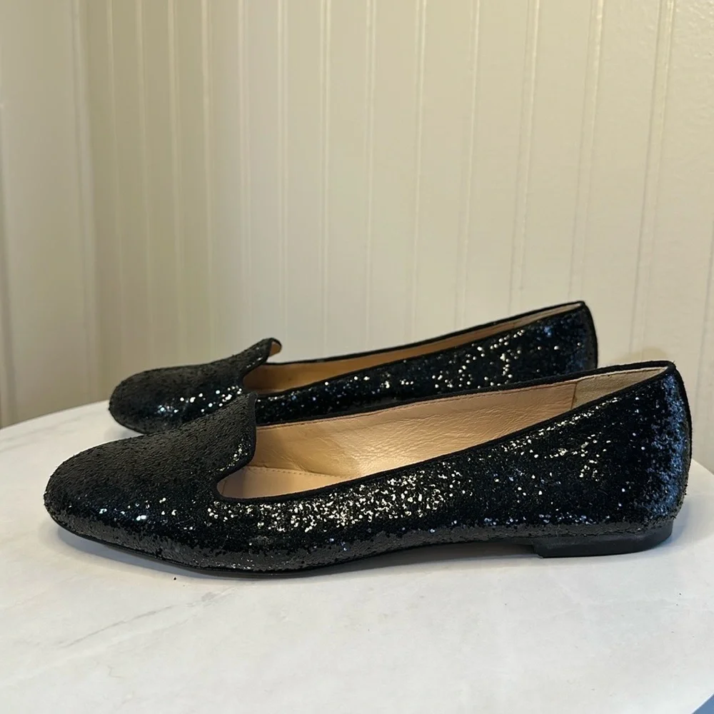 J. Crew Sophie Glitter Loafers